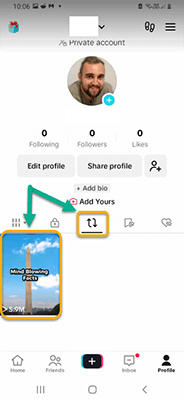 how to repost on tiktok faqs repost tab