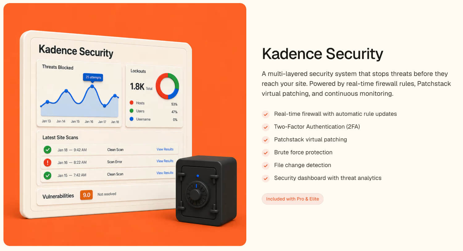 kadence security homepage