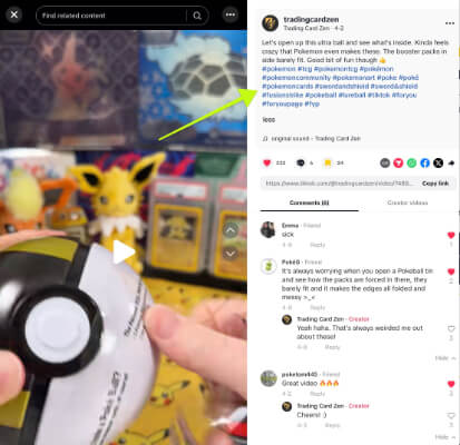 Relevant Hashtags Trading Card Zen