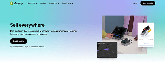 Shopify Digital Homepage