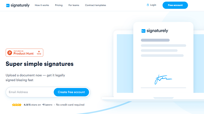 Signaturely Homepage