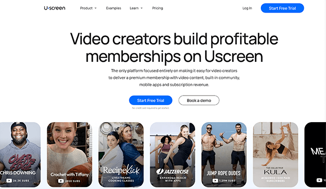 Uscreen Homepage