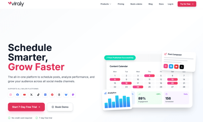 viraly homepage