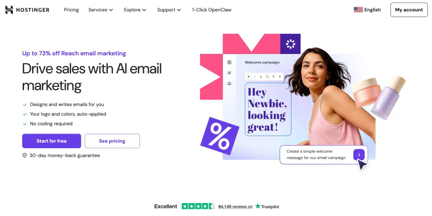 hostinger reach screenshot