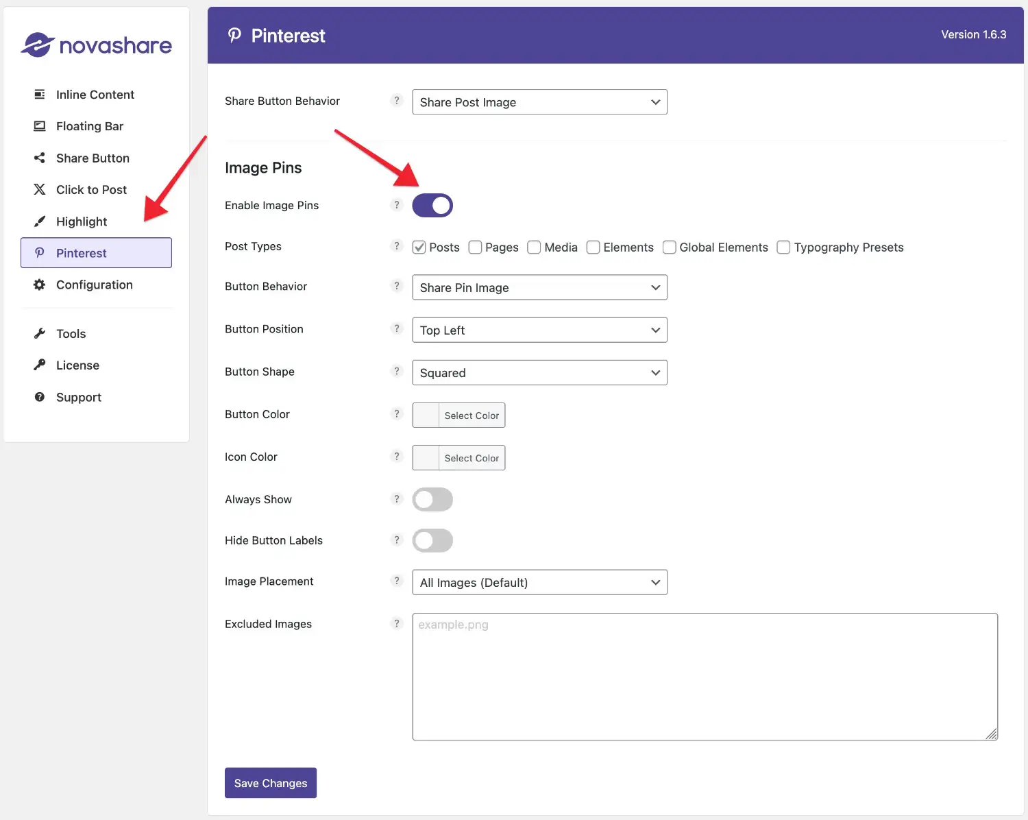 Novashare image sharing