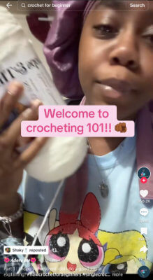 tiktok crochet tutorial